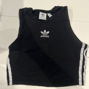 Adidas mock neck crop top